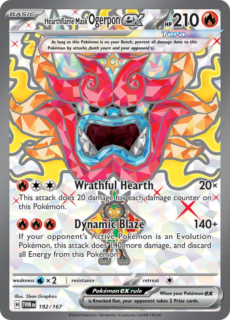 Hearthflame Mask Ogerpon ex (192/167) [Scarlet & Violet: Twilight Masquerade] | Chromatic Games