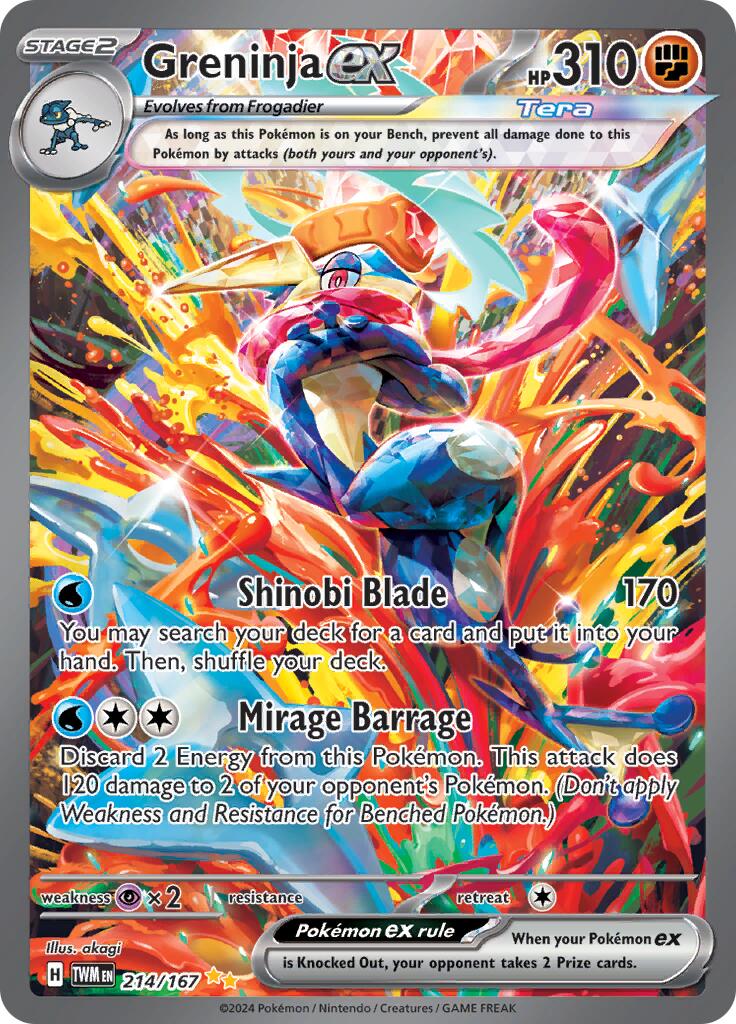 Greninja ex (214/167) [Scarlet & Violet: Twilight Masquerade] | Chromatic Games