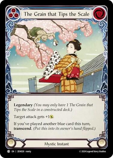 The Grain that Tips the Scale [ZEN028] (Part the Mistveil Zen Blitz Deck) | Chromatic Games