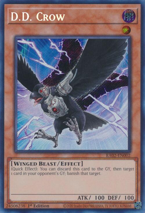D.D. Crow (Secret Rare) [RA02-EN002] Secret Rare | Chromatic Games