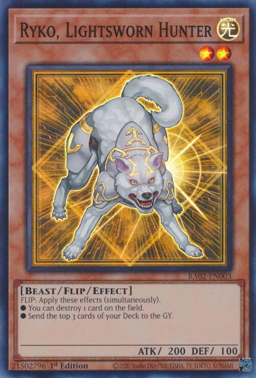 Ryko, Lightsworn Hunter [RA02-EN003] Super Rare | Chromatic Games