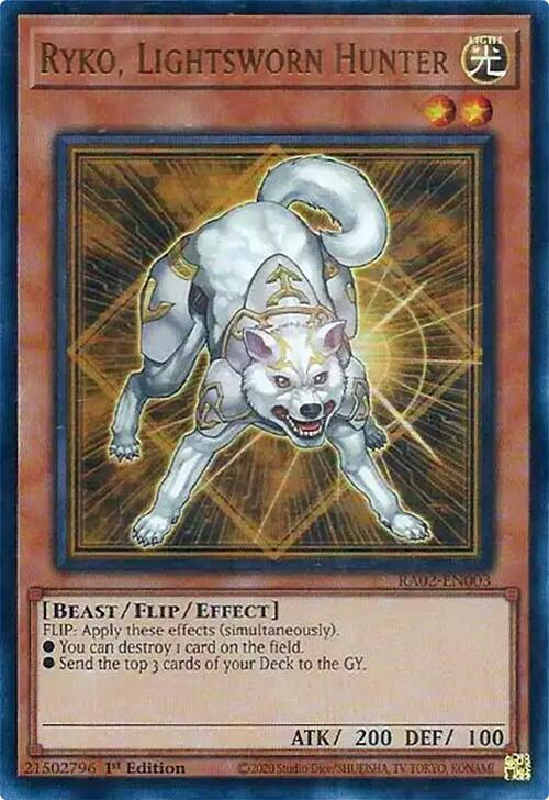 Ryko, Lightsworn Hunter (UR) [RA02-EN003] Ultra Rare | Chromatic Games