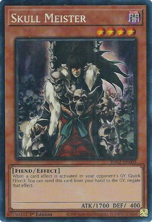 Skull Meister (PCR) [RA02-EN005] Prismatic Collector's Rare | Chromatic Games