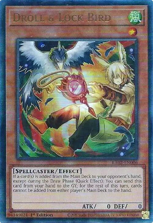 Droll & Lock Bird (Alternate Art) (PUR) [RA02-EN006] Prismatic Ultimate Rare | Chromatic Games