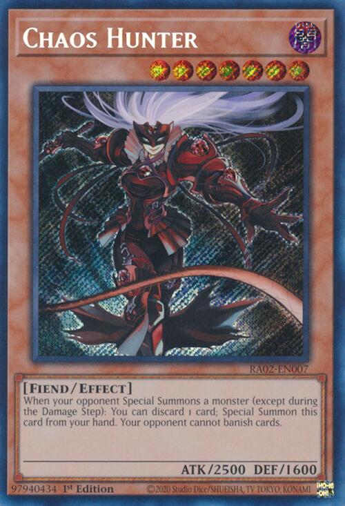 Chaos Hunter (Secret Rare) [RA02-EN007] Secret Rare | Chromatic Games