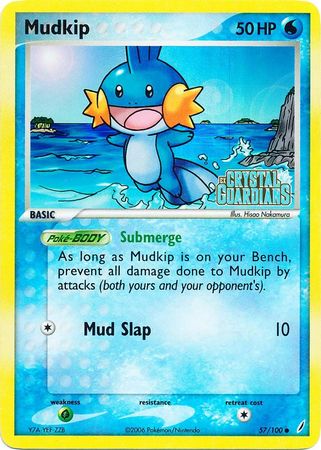 Mudkip (57/100) (Stamped) [EX: Crystal Guardians] | Chromatic Games