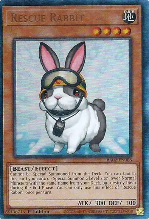 Rescue Rabbit (PUR) [RA02-EN008] Prismatic Ultimate Rare | Chromatic Games