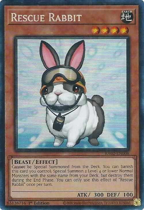 Rescue Rabbit (PCR) [RA02-EN008] Prismatic Collector's Rare | Chromatic Games