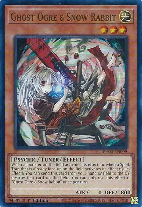 Ghost Ogre & Snow Rabbit (Alternate Art) (UR) [RA02-EN009] Ultra Rare | Chromatic Games