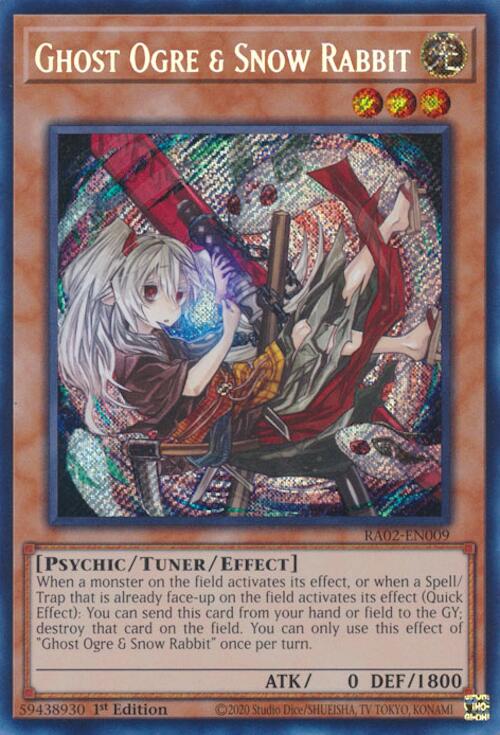 Ghost Ogre & Snow Rabbit (Alternate Art) (Secret Rare) [RA02-EN009] Secret Rare | Chromatic Games