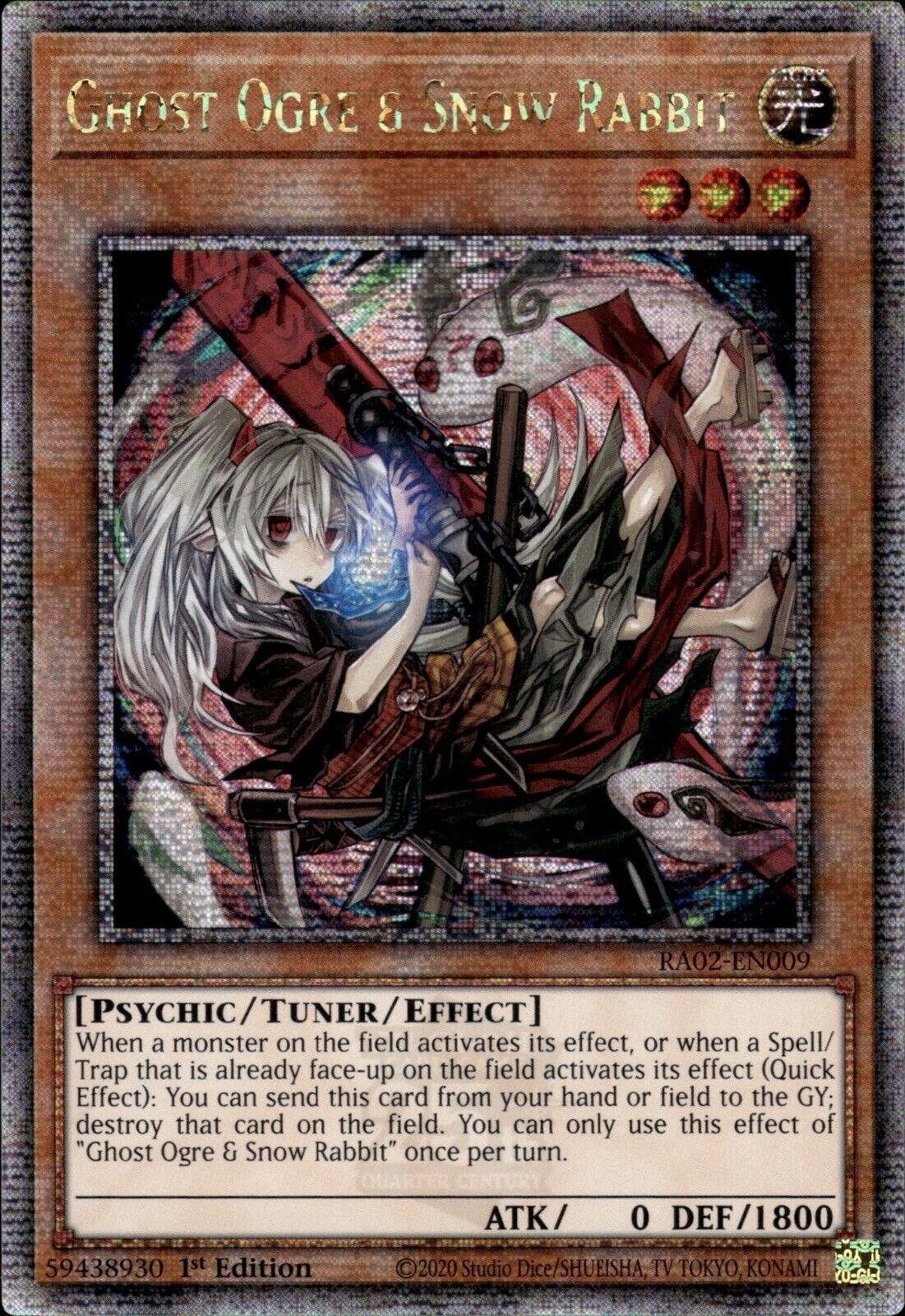 Ghost Ogre & Snow Rabbit (Alternate Art) (Quarter Century Secret Rare) [RA02-EN009] Quarter Century Secret Rare | Chromatic Games