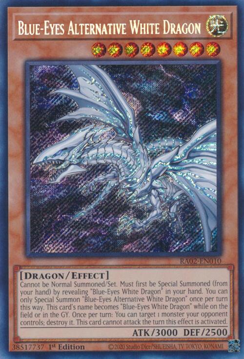 Blue-Eyes Alternative White Dragon (Secret Rare) [RA02-EN010] Secret Rare | Chromatic Games