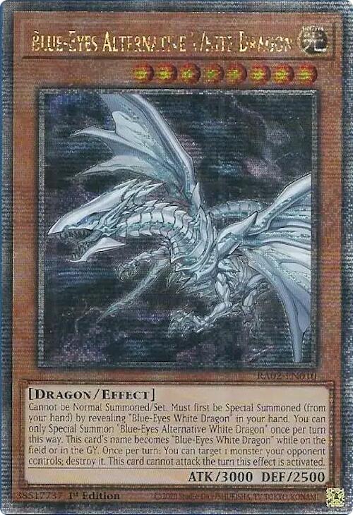 Blue-Eyes Alternative White Dragon (Quarter Century Secret Rare) [RA02-EN010] Quarter Century Secret Rare | Chromatic Games