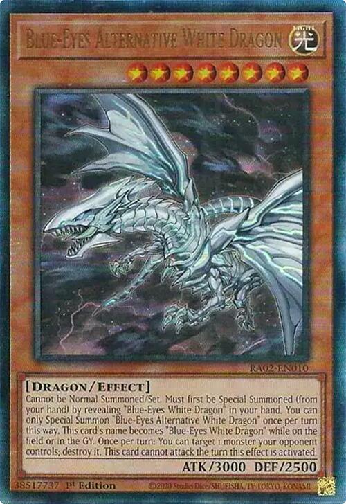 Blue-Eyes Alternative White Dragon (PUR) [RA02-EN010] Prismatic Ultimate Rare | Chromatic Games