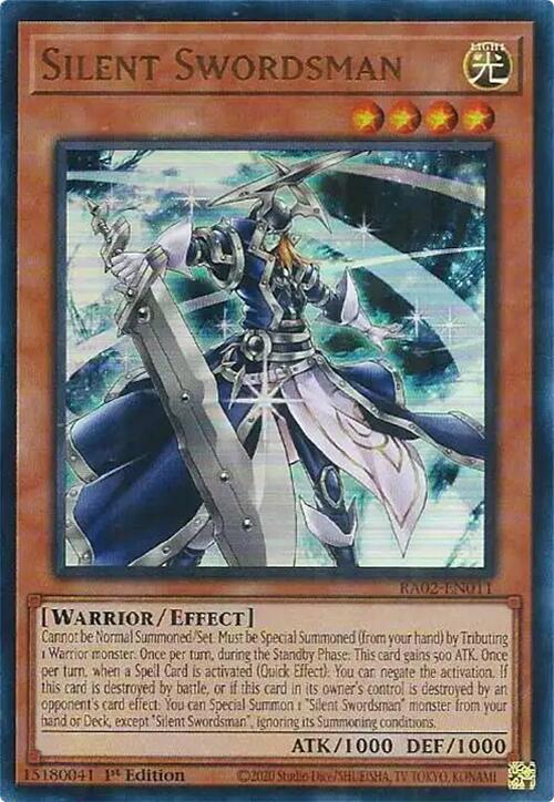 Silent Swordsman (UR) [RA02-EN011] Ultra Rare | Chromatic Games