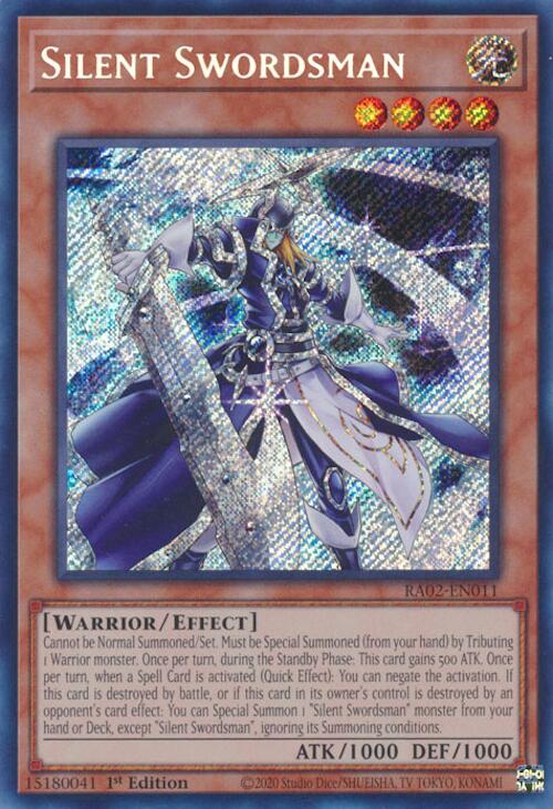 Silent Swordsman (Secret Rare) [RA02-EN011] Secret Rare | Chromatic Games