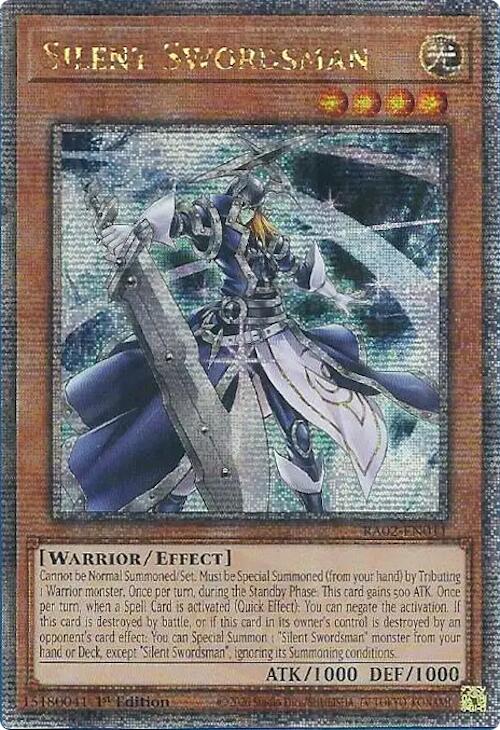 Silent Swordsman (Quarter Century Secret Rare) [RA02-EN011] Quarter Century Secret Rare | Chromatic Games