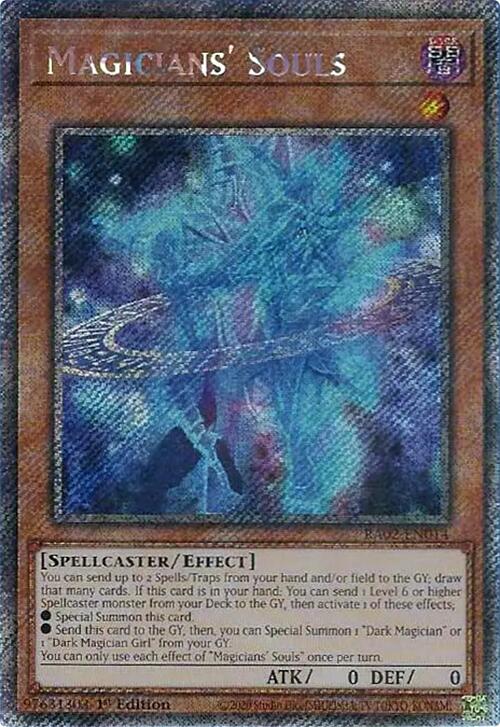 Magicians' Souls (Platinum Secret Rare) [RA02-EN014] Platinum Secret Rare | Chromatic Games