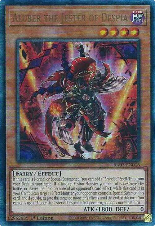 Aluber the Jester of Despia (PUR) [RA02-EN016] Prismatic Ultimate Rare | Chromatic Games