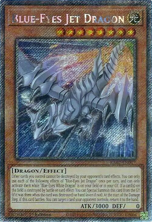 Blue-Eyes Jet Dragon (Platinum Secret Rare) [RA02-EN017] Platinum Secret Rare | Chromatic Games