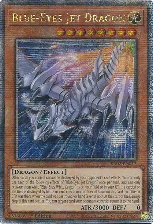 Blue-Eyes Jet Dragon (Quarter Century Secret Rare) [RA02-EN017] Quarter Century Secret Rare | Chromatic Games