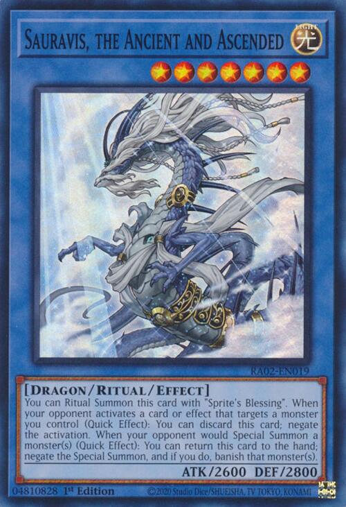 Sauravis, the Ancient and Ascended [RA02-EN019] Super Rare | Chromatic Games