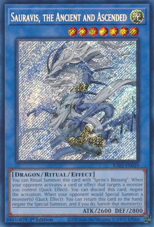 Sauravis, the Ancient and Ascended (Secret Rare) [RA02-EN019] Secret Rare | Chromatic Games