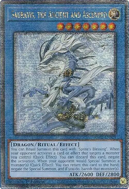 Sauravis, the Ancient and Ascended (Quarter Century Secret Rare) [RA02-EN019] Quarter Century Secret Rare | Chromatic Games