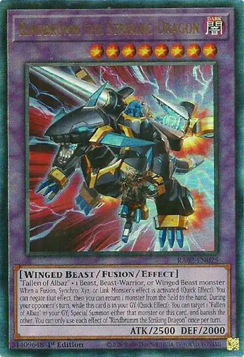 Rindbrumm the Striking Dragon (PUR) [RA02-EN025] Prismatic Ultimate Rare | Chromatic Games
