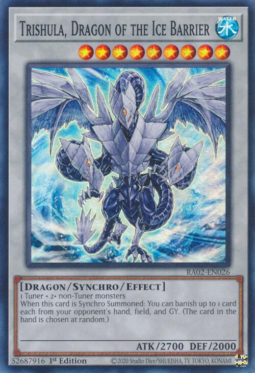 Trishula, Dragon of the Ice Barrier [RA02-EN026] Super Rare | Chromatic Games