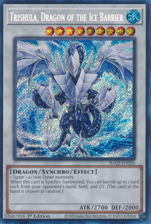 Trishula, Dragon of the Ice Barrier (Secret Rare) [RA02-EN026] Secret Rare | Chromatic Games