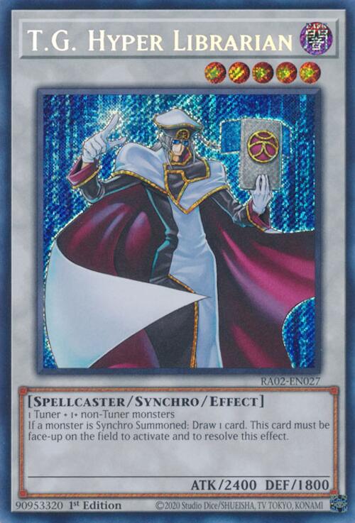 T.G. Hyper Librarian (Secret Rare) [RA02-EN027] Secret Rare | Chromatic Games