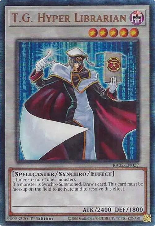 T.G. Hyper Librarian (PUR) [RA02-EN027] Prismatic Ultimate Rare | Chromatic Games