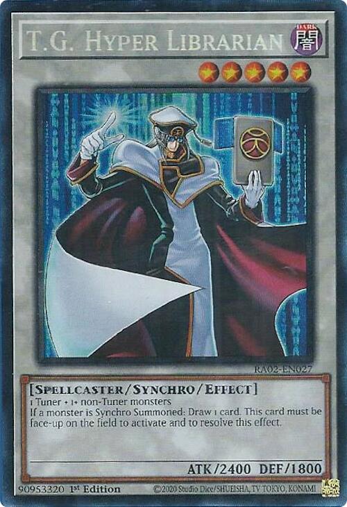 T.G. Hyper Librarian (PCR) [RA02-EN027] Prismatic Collector's Rare | Chromatic Games