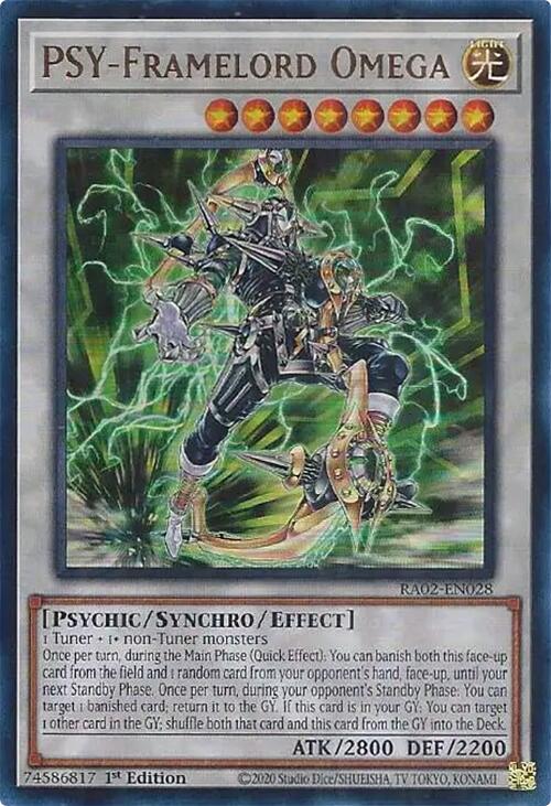 PSY-Framelord Omega (UR) [RA02-EN028] Ultra Rare | Chromatic Games