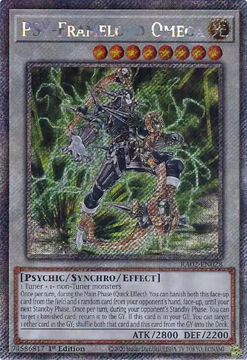 PSY-Framelord Omega (Platinum Secret Rare) [RA02-EN028] Platinum Secret Rare | Chromatic Games