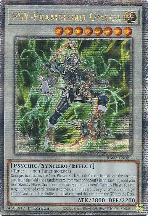 PSY-Framelord Omega (Quarter Century Secret Rare) [RA02-EN028] Quarter Century Secret Rare | Chromatic Games
