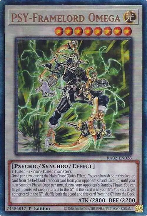 PSY-Framelord Omega (PUR) [RA02-EN028] Prismatic Ultimate Rare | Chromatic Games