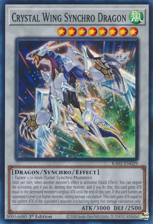 Crystal Wing Synchro Dragon [RA02-EN029] Super Rare | Chromatic Games