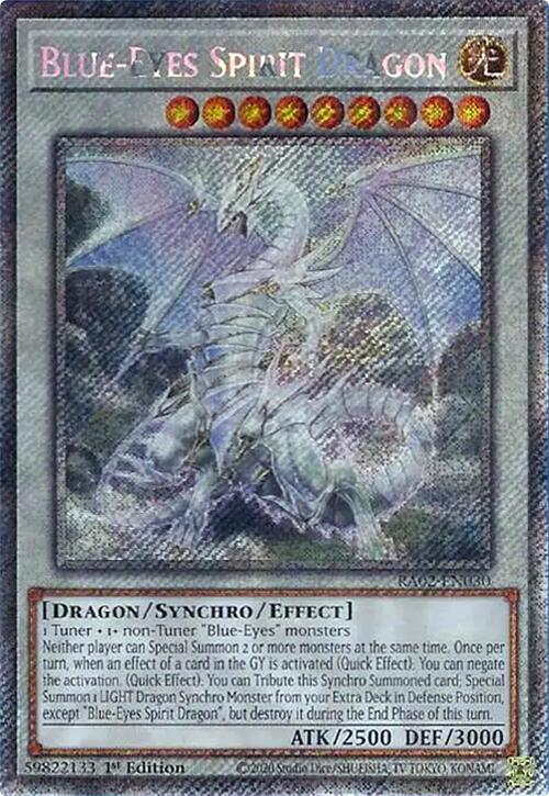 Blue-Eyes Spirit Dragon (Platinum Secret Rare) [RA02-EN030] Platinum Secret Rare | Chromatic Games