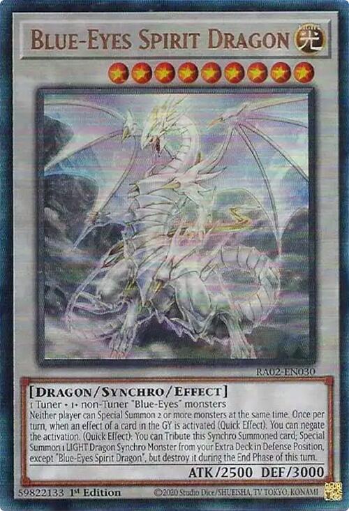 Blue-Eyes Spirit Dragon (PUR) [RA02-EN030] Prismatic Ultimate Rare | Chromatic Games