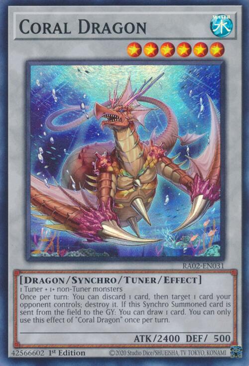 Coral Dragon [RA02-EN031] Super Rare | Chromatic Games