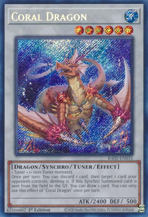 Coral Dragon (Secret Rare) [RA02-EN031] Secret Rare | Chromatic Games