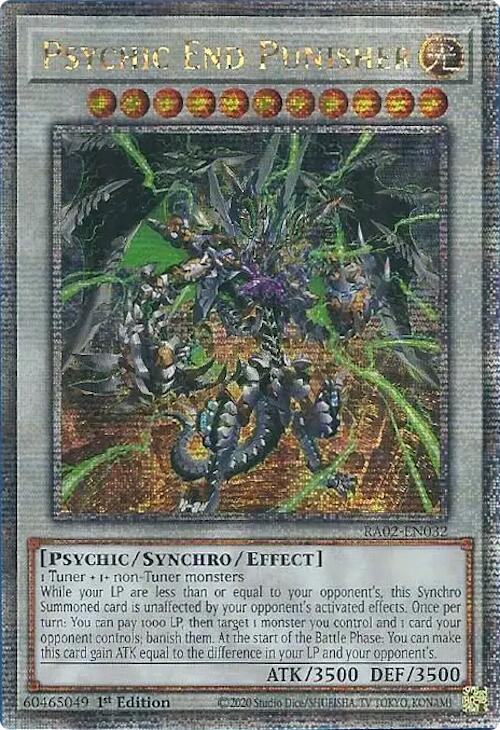 Psychic End Punisher (Quarter Century Secret Rare) [RA02-EN032] Quarter Century Secret Rare | Chromatic Games