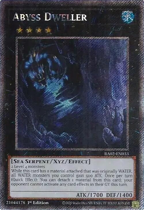 Abyss Dweller (Platinum Secret Rare) [RA02-EN033] Platinum Secret Rare | Chromatic Games