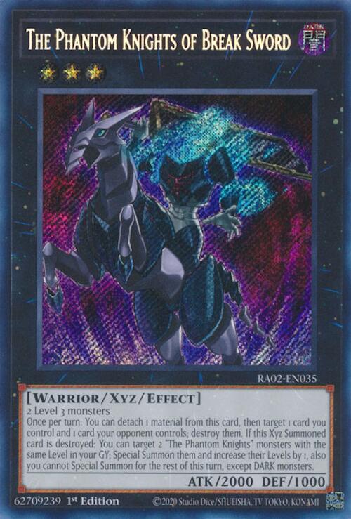 The Phantom Knights of Break Sword (Secret Rare) [RA02-EN035] Secret Rare | Chromatic Games