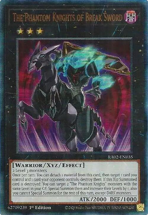 The Phantom Knights of Break Sword (PUR) [RA02-EN035] Prismatic Ultimate Rare | Chromatic Games