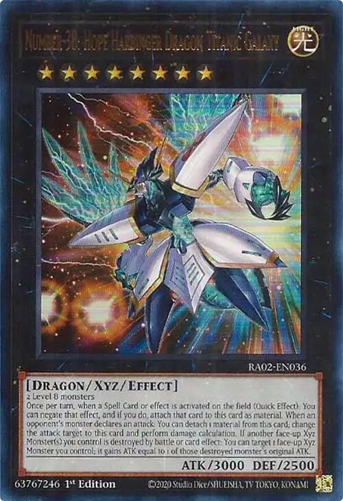 Number 38: Hope Harbinger Dragon Titanic Galaxy (UR) [RA02-EN036] Ultra Rare | Chromatic Games