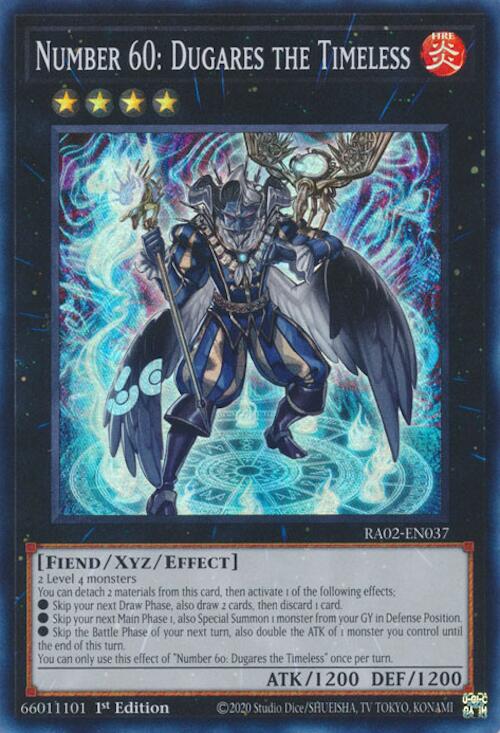 Number 60: Dugares the Timeless [RA02-EN037] Super Rare | Chromatic Games