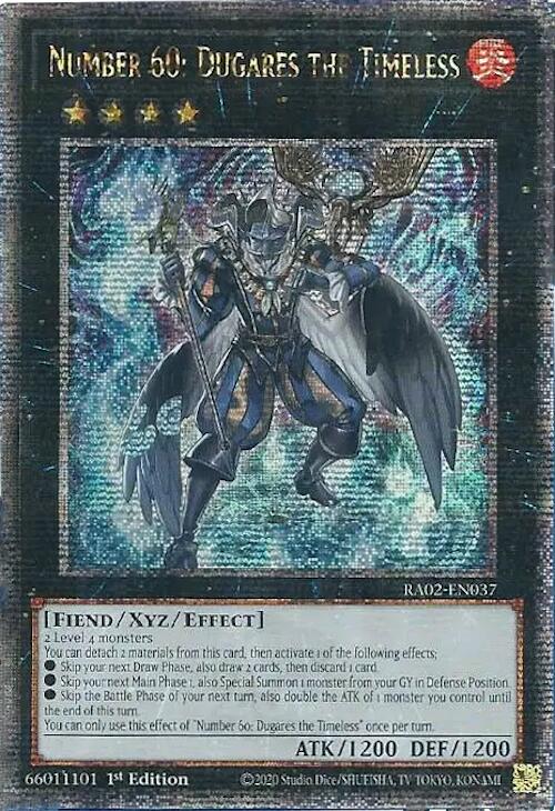 Number 60: Dugares the Timeless (Quarter Century Secret Rare) [RA02-EN037] Quarter Century Secret Rare | Chromatic Games